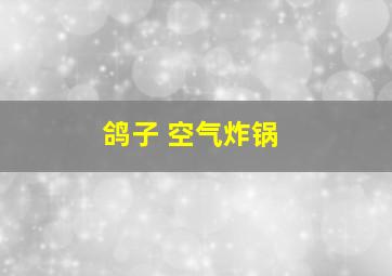 鸽子 空气炸锅